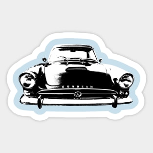 Sunbeam Alpine Tiger 1960s British classic sports car monoblock black/white Sticker